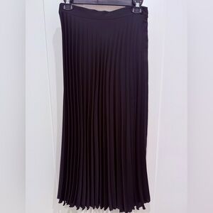 Zara Pleated Maxi Skirt - Black